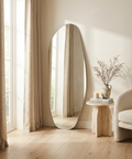 modern glass wall mirror