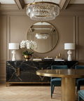 modern gold wall mirror