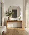 modern black wall mirror