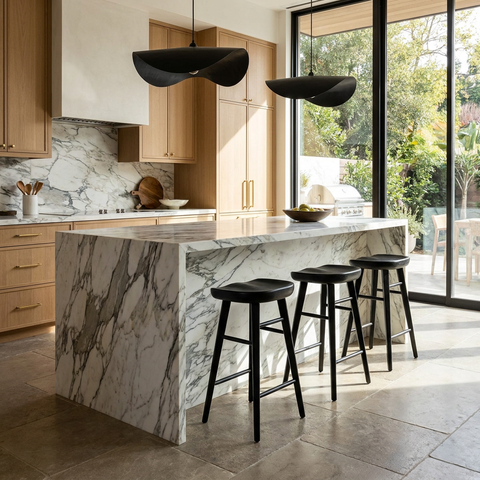 Dominic Black Solid Oak Counter Stool – Sunpan