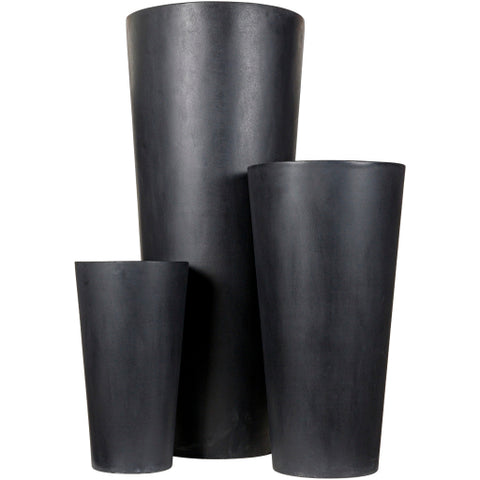 Sea Stone Black (SST-001) -Planter (Set Of Three)