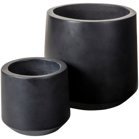 Sea Stone Black (SST-003) -Planter (Set Of Two)