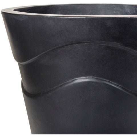 Sea Stone Black (SST-006) -Planter (Set Of Two)