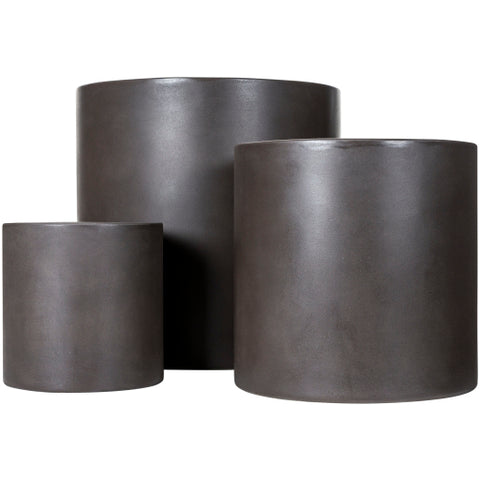 Sea Stone Charcoal (SST-008) -Planter (Set Of Three)