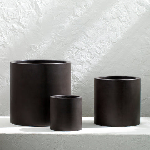 Sea Stone Charcoal (SST-008) -Planter (Set Of Three)