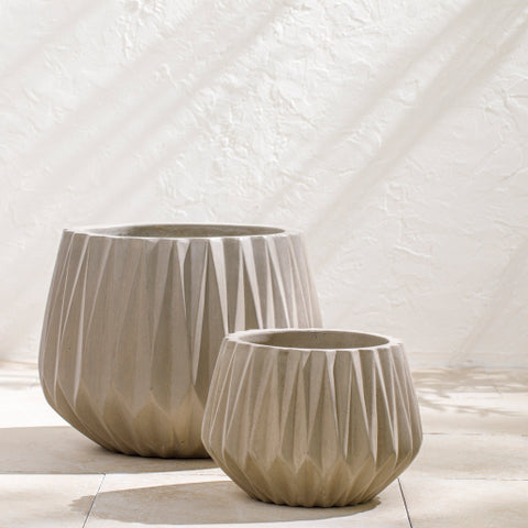 Sea Stone Grey (SST-011) -Planter (Set Of Two)