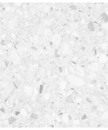 White terrazzo pattern with small colored chips