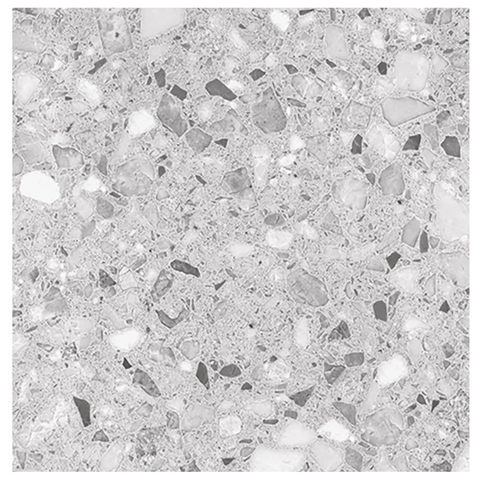 Gray terrazzo pattern with speckles of different shades