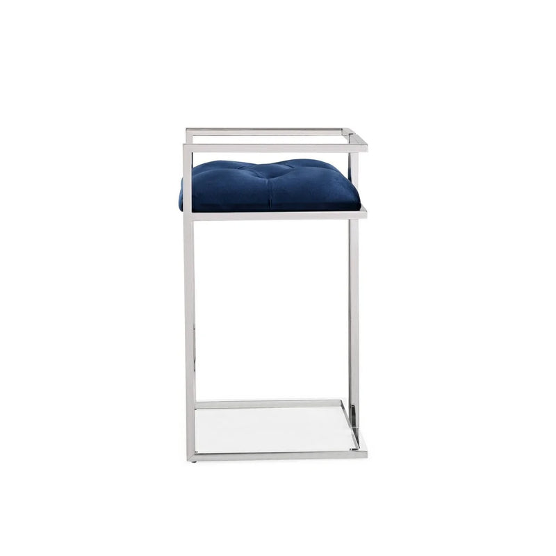 Coralie Blue Velvet - Counter Chair XC