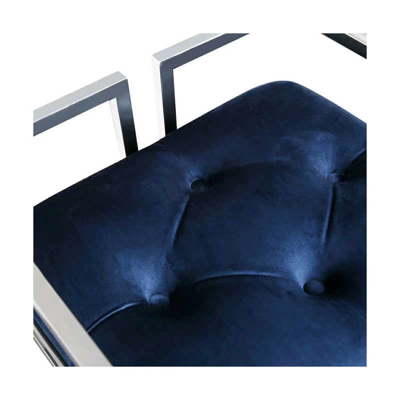 Coralie Blue Velvet - Counter Chair XC