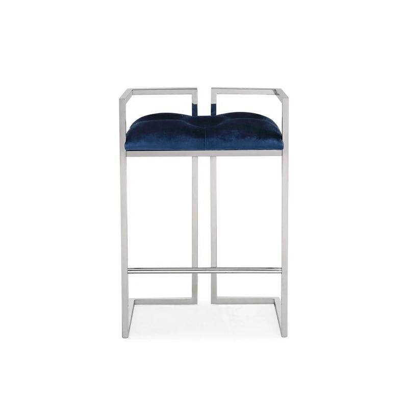 Coralie Blue Velvet - Counter Chair XC