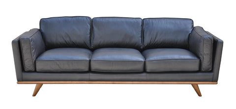 Las Vega Aria Black Leather- Sofa