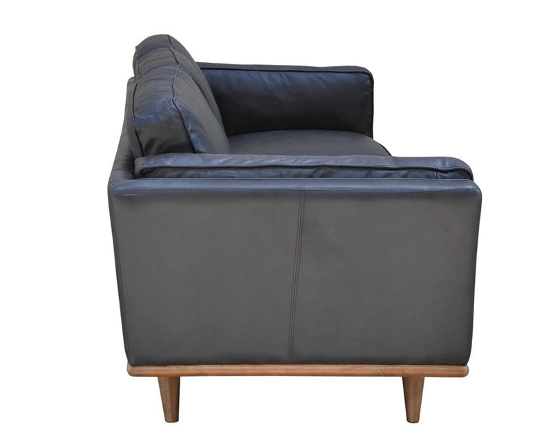 Las Vega Aria Black Leather- Sofa