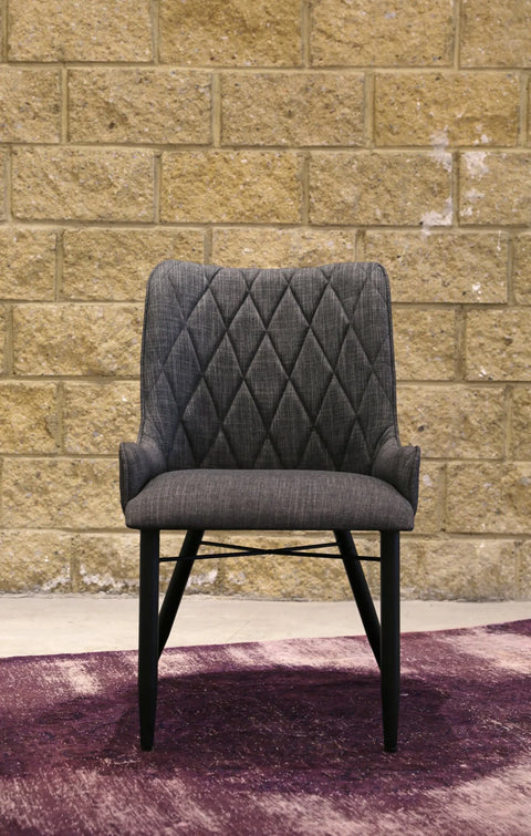 Dex Slate Grey -Dining Chair (Set of Two)