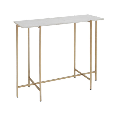 Ida White Marble Gold Frame- Console Table XC