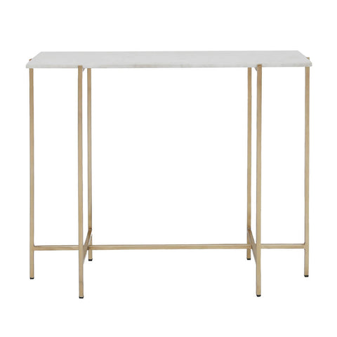 Ida White Marble Gold Frame- Console Table XC