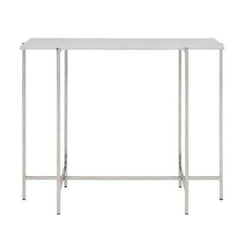 Ida White Marble Silver Frame- Console Table XC