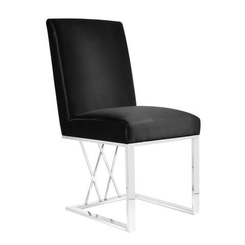 Martini Black Satin- Dining Chair XC