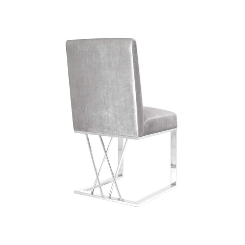 Martini Grey Velvet- Dining Chair XC