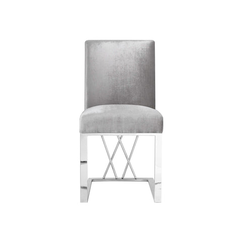 Martini Grey Velvet- Dining Chair XC