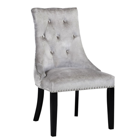 Rimzy Grey Velvet- Dining Chair XC