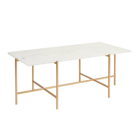 Ida White Marble Gold Frame- Coffee Table XC