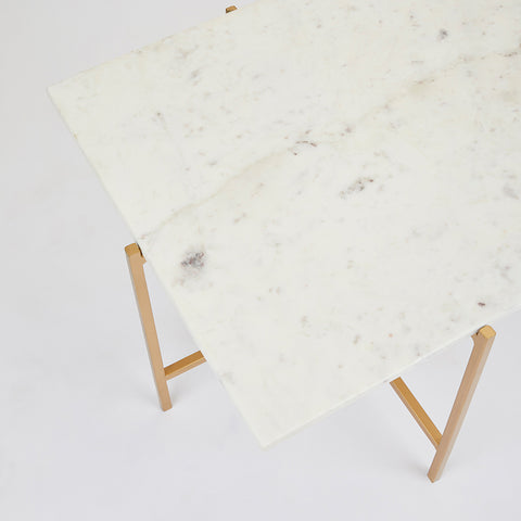 Ida White Marble Gold Frame- Coffee Table XC