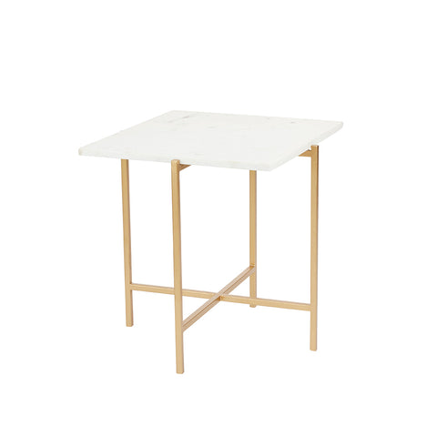 Ida White Marble- End Table XC