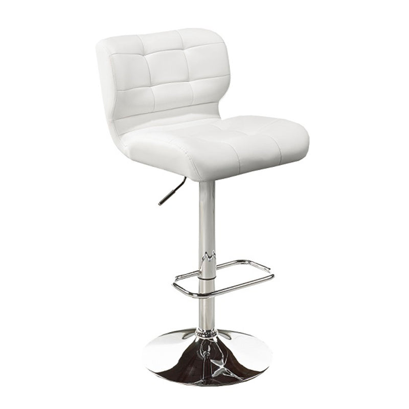 Fanta White Leatherette- Hydraulic Stool XC (Set of Two)