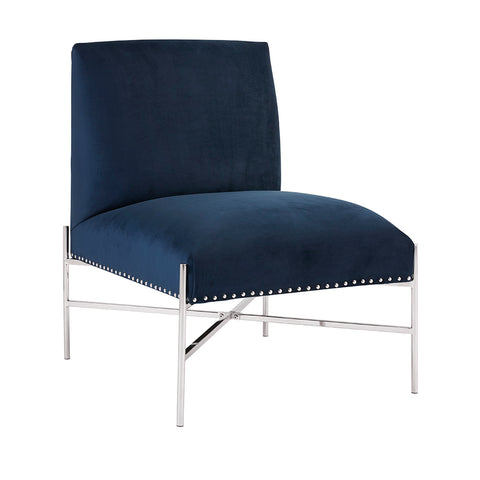 Barrymore Blue Velvet- Accent Chair XC