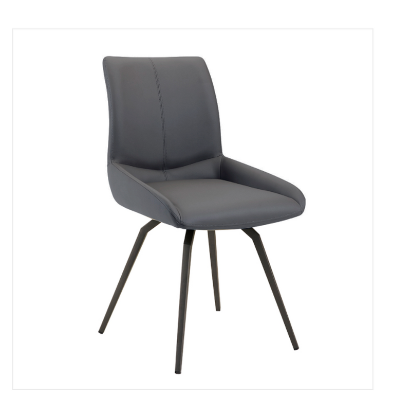 Nona Grey Leatherette- Office Chair XC