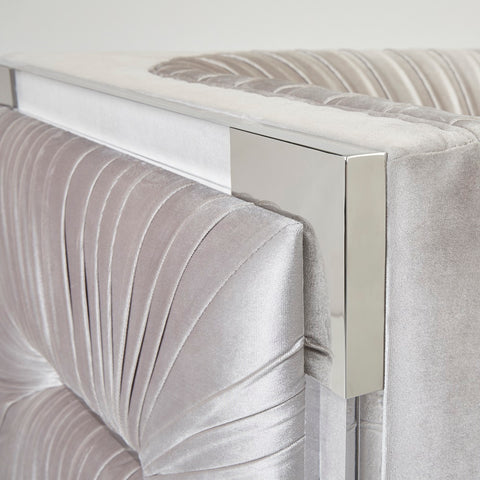 Paloma Grey Velvet- Sofa XC