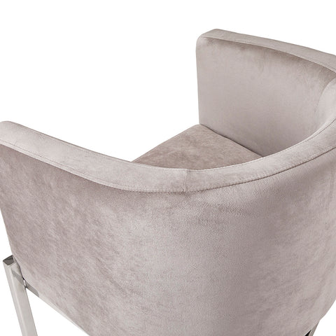 Anton Grey Velvet- Accent Chair XC