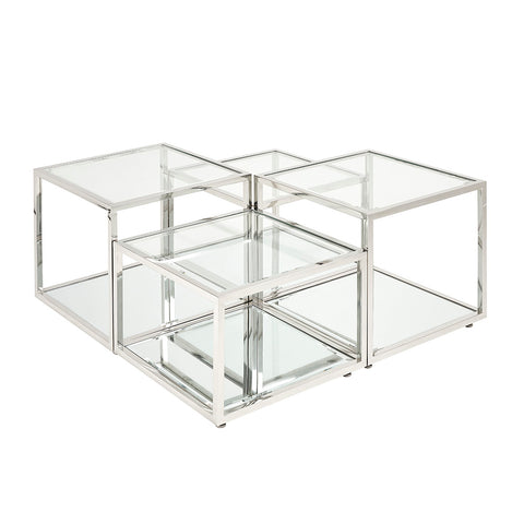 Multi-Level Silver- Coffee Table XC