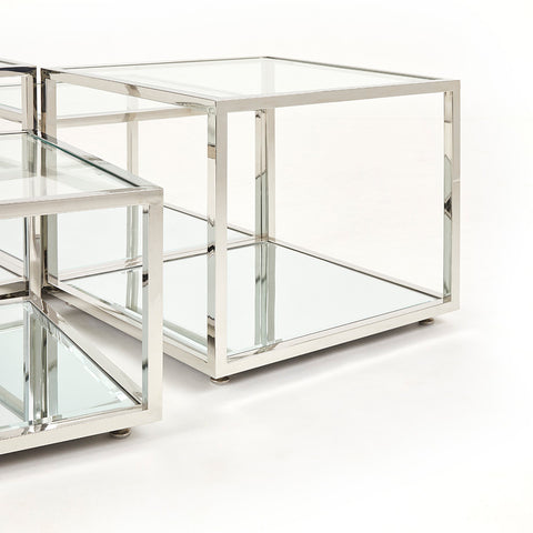 Multi-Level Silver- Coffee Table XC