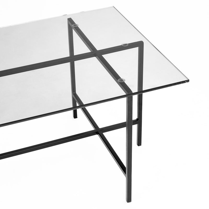 Ida Black Glass Top- Coffee Table XC