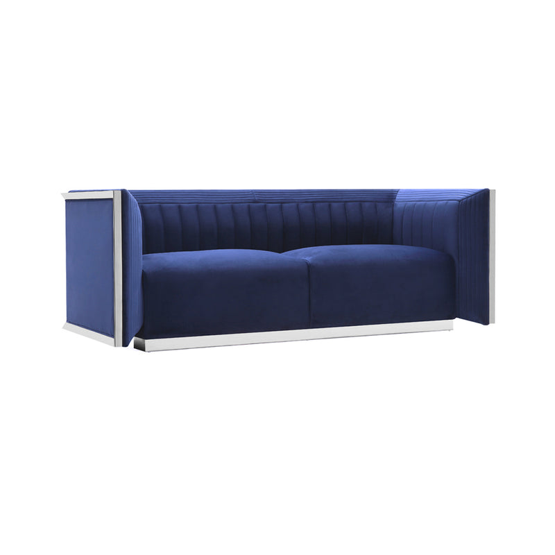 Amsterdam Blue Velvet- Sofa XC