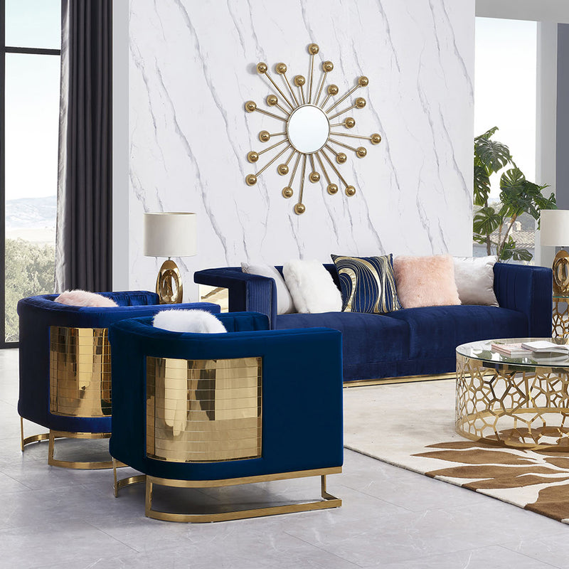 Vienna Gold-Sofa Chair XC