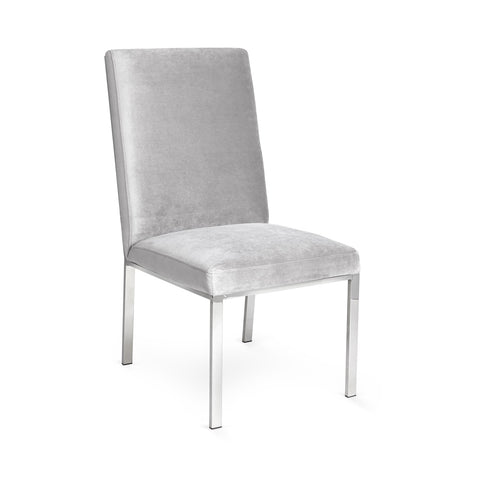 Riley Grey Velvet-Dining Chair XC