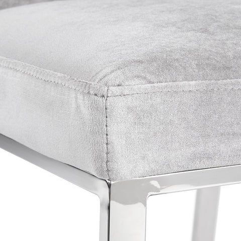 Riley Grey Velvet-Dining Chair XC