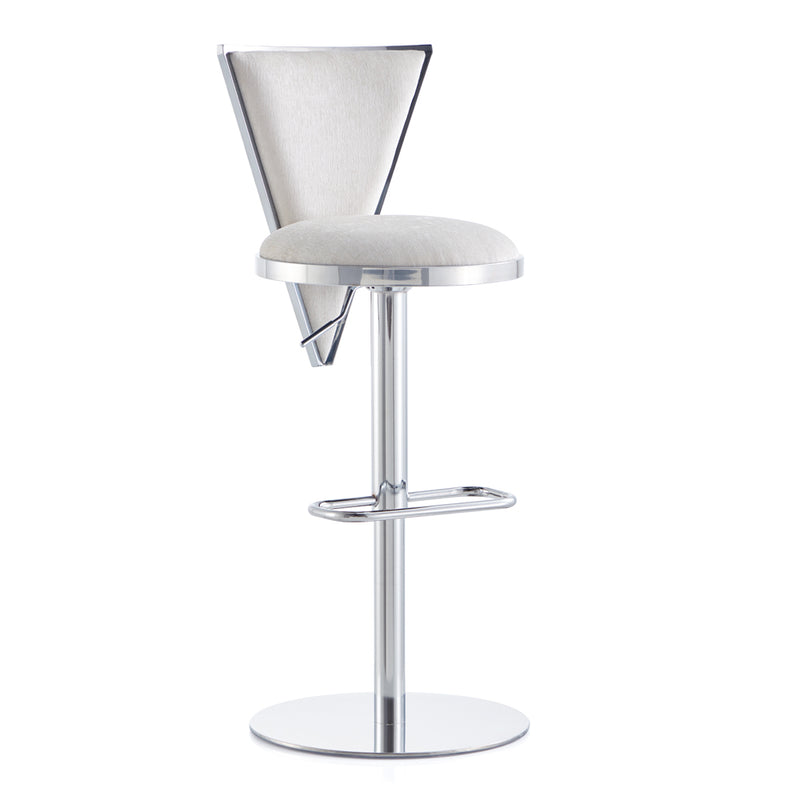 Turin Ivory Linen- Hydraulic Stool XC