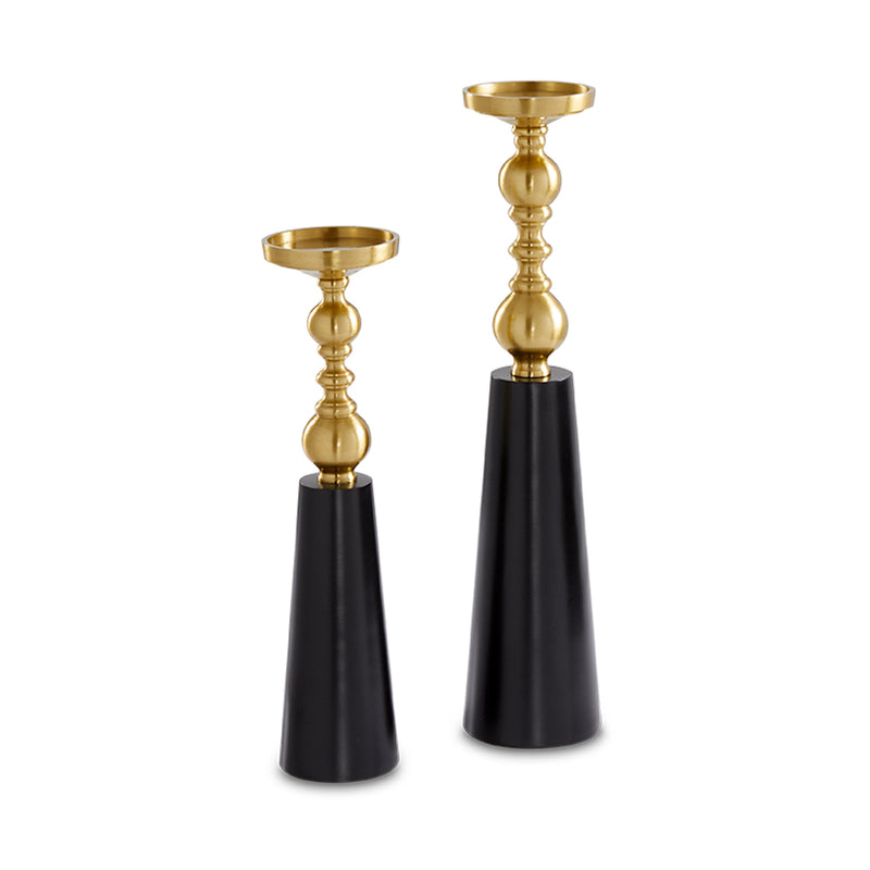 Emilia Spool- Candle Holder (Set of Two)