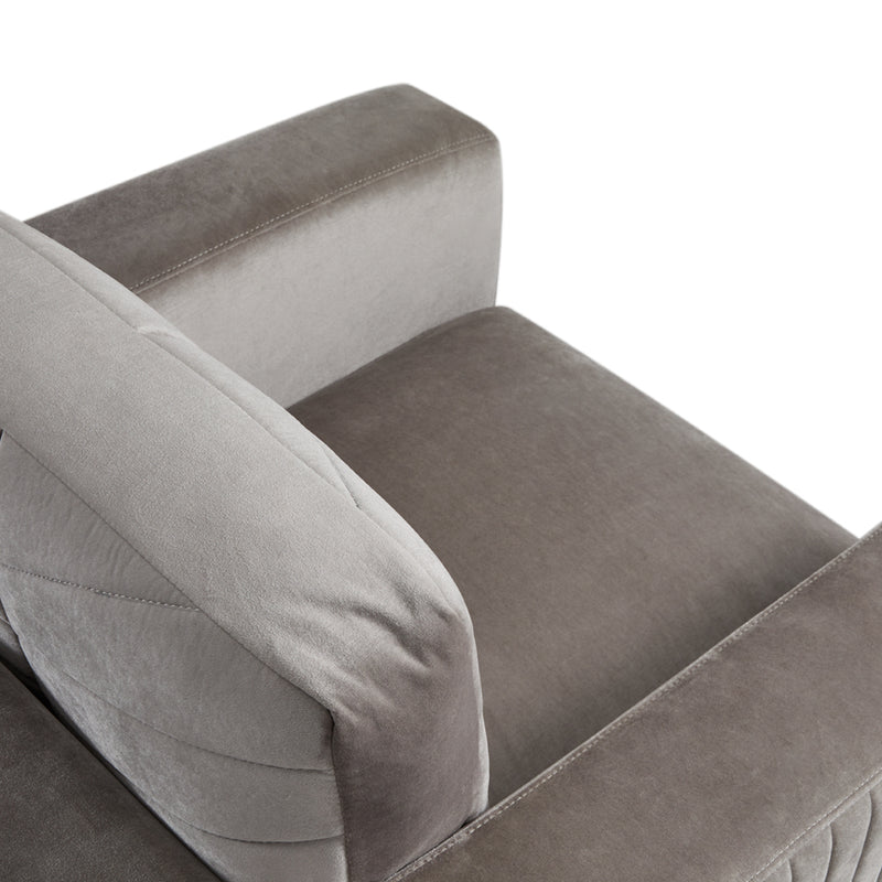 Franklin Grey Velvet- Accent Chair XC