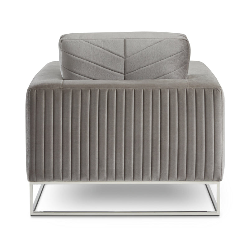 Franklin Grey Velvet- Accent Chair XC