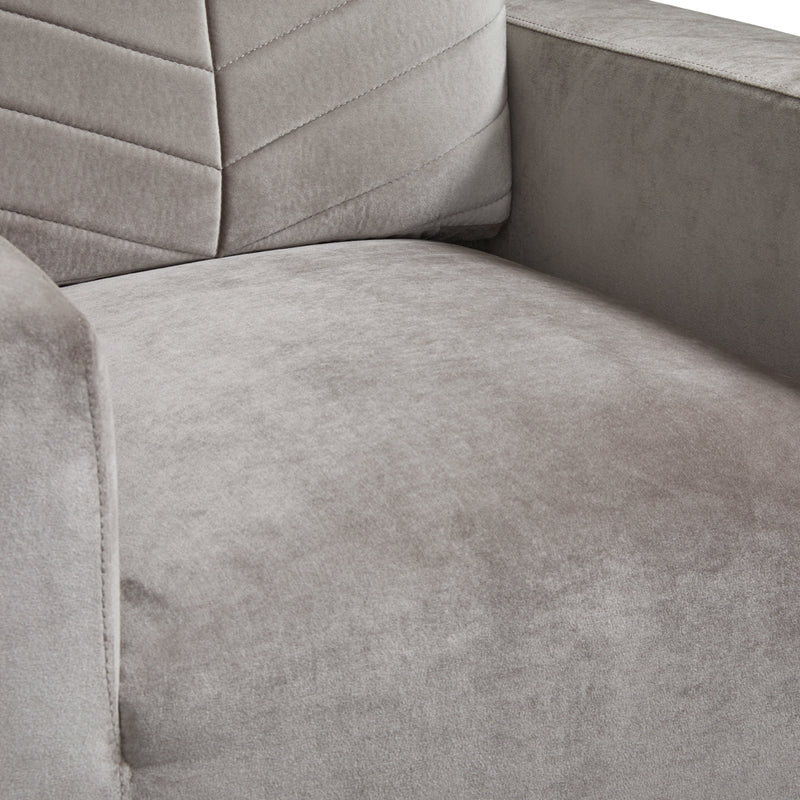 Franklin Grey Velvet- Accent Chair XC