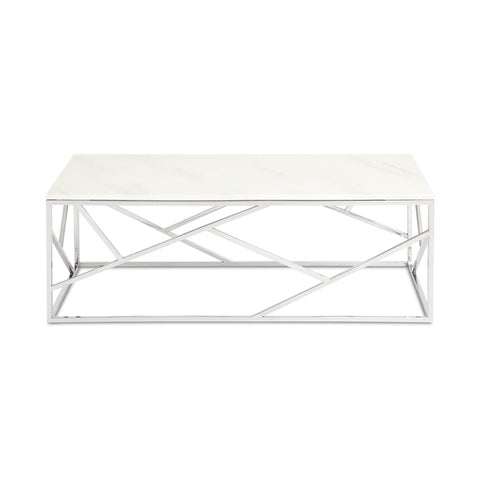 Carole Silver Marble Top- Coffee Table XC