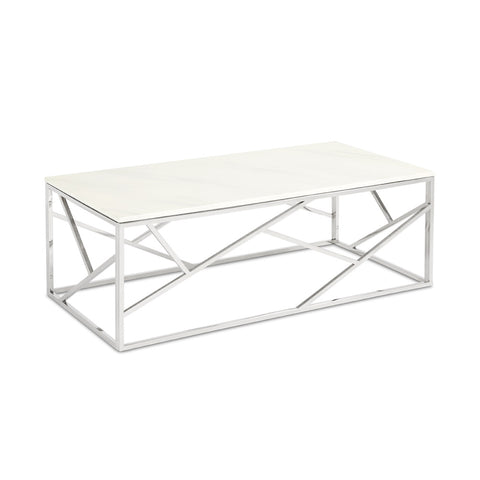 Carole Silver Marble Top- Coffee Table XC