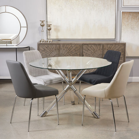 Paloma Silver-Dining Table XC