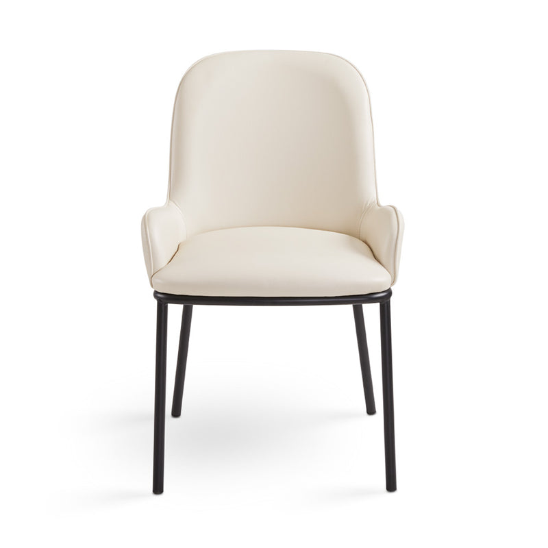 Bennett Taupe Leatherette-Dining Chair XC