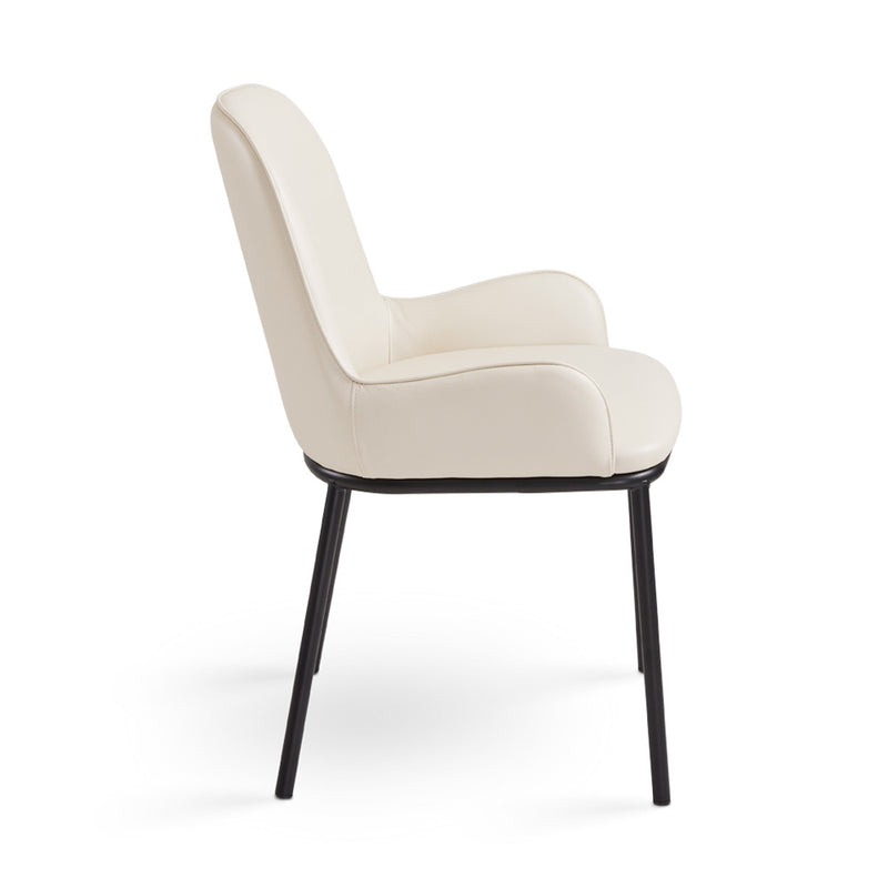 Bennett Taupe Leatherette-Dining Chair XC